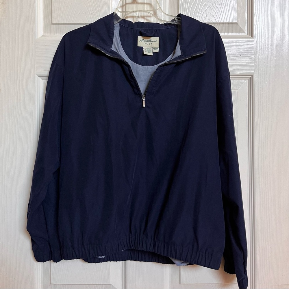 Eddie Bauer Golf Navy Quarter-Zip Pullover